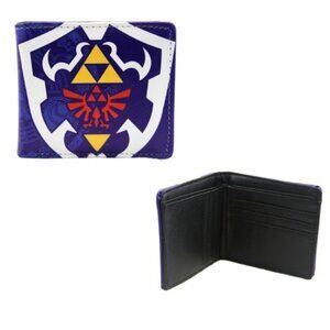 Zelda Hylian Shield Blue BiFold Wallet Legend of Zelda Gaming